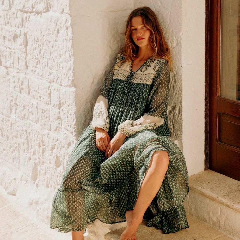 Daughters of India Rooh Bohemian Maxi Dress